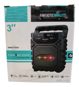 Parlante Bocina Portátil Radio Usb Sd Bluetooth Recargable