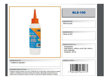 Silicona Liquida 100 Ml Pegar Madera Plastico Unicel Tela