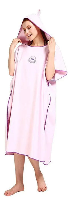 Microfibra Cambiadora De Poncho Con Capucha.