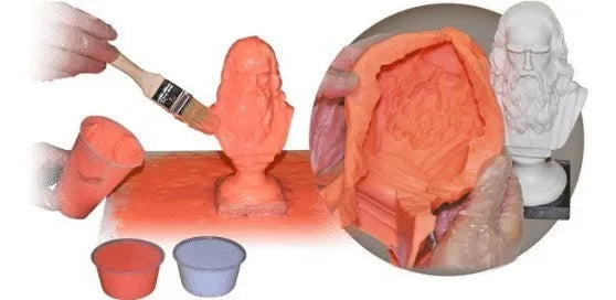 Caucho Silicona Moldes Brochable 25 Liquido X450gr Arcilla P