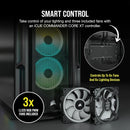 Caja Pc Corsair Icue 5000t Atx Rgb Vidrio Templado
