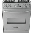Estufa De Piso Con Horno Abba 4 Pts Gn At 101-6n G Gris