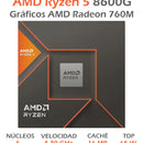 Procesador Amd Ryzen 5 8600g 4.3 Ghz Six Core Socket Am5