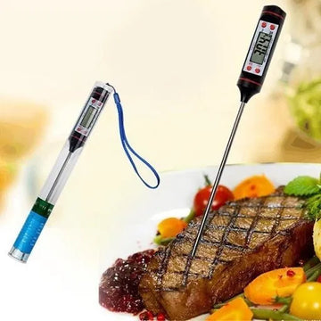 Termometro De Cocina Altas Temperaturas Digital Liquidos Negro