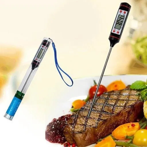 Termometro De Cocina Altas Temperaturas Digital Liquidos Negro