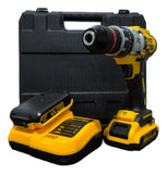 Taladro Inalambrico De 128v Potente Eficaz Tipo Industrial - Amarillo - 50-60 Hz