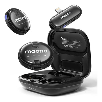 Micrófono Maono de doble solapa Wm620 Lightining para iPhone