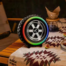 Parlante Bluetooth Llanta Celular Computador Radio Luces Rgb Negro