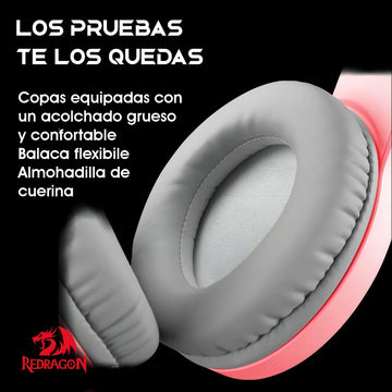 Audifinos Gamer Hylas H260-p Redragon Rosa