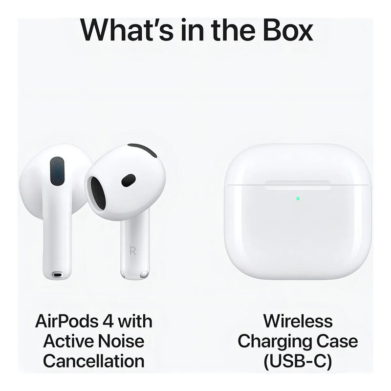 Apple AirPods 4ta Generación con Cancelación de Ruido Color Blanco