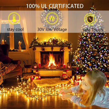 Luces Led Navidenas De 105 Pies