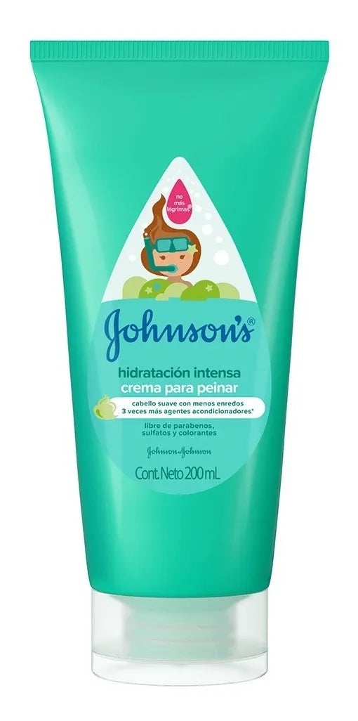 Crema Para Peinar Johnson's Hidratación Intensa envase 200ml