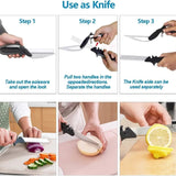 Tijeras Picadoras De Verduras Vegetales Cocina Cortador Negro