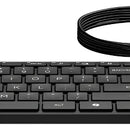 Teclado Alámbrico Hp 320k Qwerty Inglés Us Color Negro