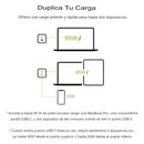Cargador Pared Dual Belkin Usbc 65w Color Blanco