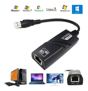 Adaptador Convertidor Usb 3.0 A Ethernet Rj45 10/100/1000