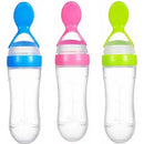 Biberon Con Cuchara En Silicona Para Bebes Color Colores Liso