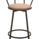 Silla Alta De Bar Giratoria Silla Para Bar Alta Premium Color Cafe