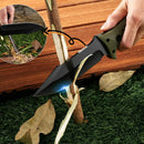 Jasni Cuchillo De Caza De Supervivencia Con Funda, Acero Ino