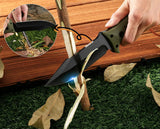 Jasni Cuchillo De Caza De Supervivencia Con Funda, Acero Ino