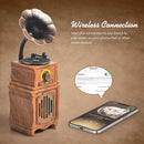 Radio Fm Altavoz Retro Antiguo Portatil Gran Sonido Madera