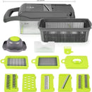 Mandolina Cocina Profesional Cortador Vegetales 14 Piezas Negro