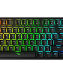Teclado gamer HyperX Alloy QWERTY Red inglés US color negro con luz RGB