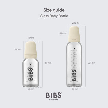 Bibs Juego Completo De Biberones De Vidrio Para Bebé 3.7 Fl