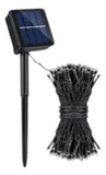 Luz Led Solar Con 100 Bombillas Rgb Decorativa Navideña Negro