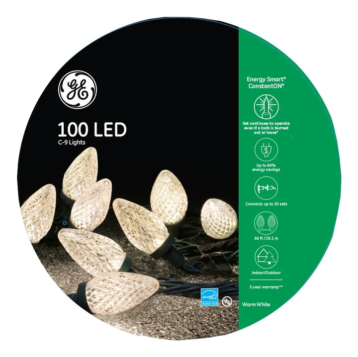 Extensión 100 Luces Navideñas Led General Electric 66