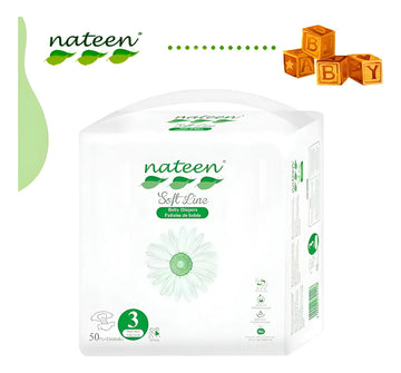 Pañal Nateen Baby Soft Line Et. 3 Paq X 22 Unds + Toallitas Pequeño (p)