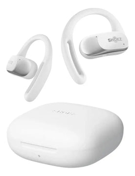 Audífonos Bluetooth Shokz Openfit Air Color Blanco Luz Azul