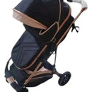 Coche Moisés Para Bebe Lujo 0 A 4 Años Ultra Liviano Color Azul - Negro Chasis 7622201720063