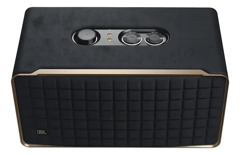 Parlante JBL Authentics 500 JBLAUTH500BLKAM portátil con bluetooth y wifi negra