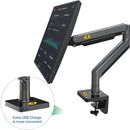 Soporte Flexigas Para Monitores 22 A 40 Nb G45 Usb Color Carbón Mate