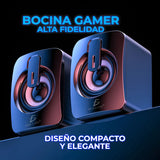 Bocina Para Computadora O Laptop Con Luz Led Rgb