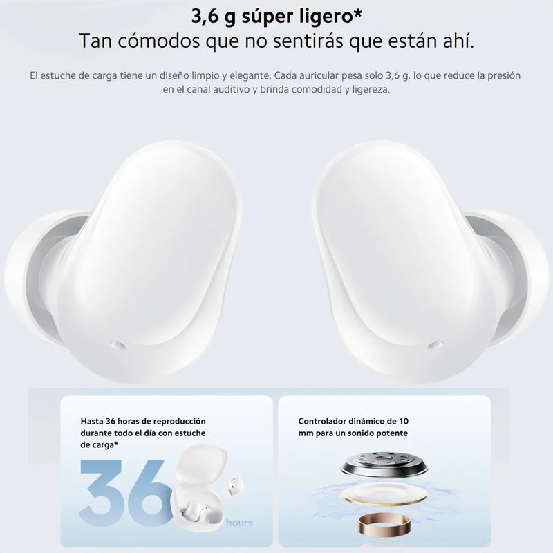 Xiaomi Redmi Buds 6 Play Auriculares Táctil Manos Libres Blk Negro