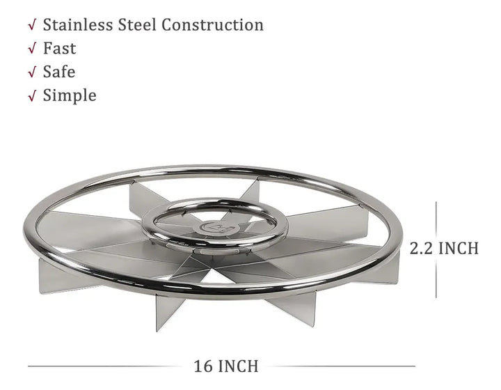 Cortador De Pizza Redondo De 16 Pulgadas