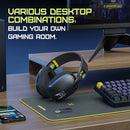 Auriculares inalámbricos para juegos Onikuma B2 con conexión USB y Bluetooth, color negro