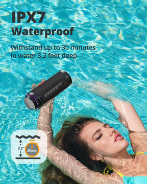 Tronsmart Altavoces Bluetooth Portátiles T7 Con Sonido Envol Color Negro T7