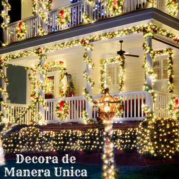 Luz Led Decorativa Luces Navideñas Luces De Navidad Cortina9 Azul