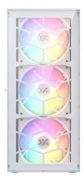 Chasis Gamer Xyz Airone 100 - Blanco , X6 Fans Argb
