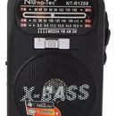 Parlante Bluetooth Antena Radio Batería Recargable Linterna Diseño