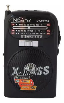 Parlante Bluetooth Antena Radio Batería Recargable Linterna Diseño