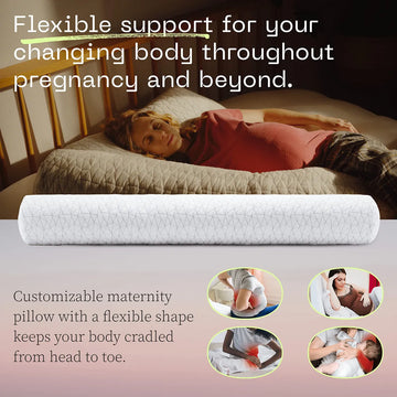 Coop Home Goods: Almohada Corporal Adaptable Para Embarazo.