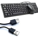 Combo Teclado En Español + Mouse Optico De Cable Usb Seisa Mouse Negro Teclado Negro