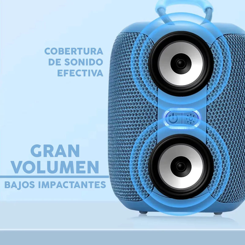 Parlante Portátil Bluetooth Inalámbrico Tws Negro Con Ipx5