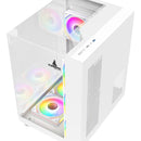 Gabiente Gamer Iceberg Crystal Cube S Mini Blanco 6 Fan Argb