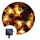 Instalación Led De Abejas Luminosas Recargable Panel Solar
