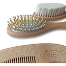 Set De Cepillo Y Peine De Pelo De Bebé De Madera Gentle Care